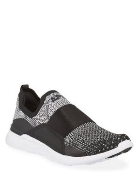 APL TECHLOOM BLISS Luxury Shoe/Sneaker in Black/Metallic Silver/White Size 7.5